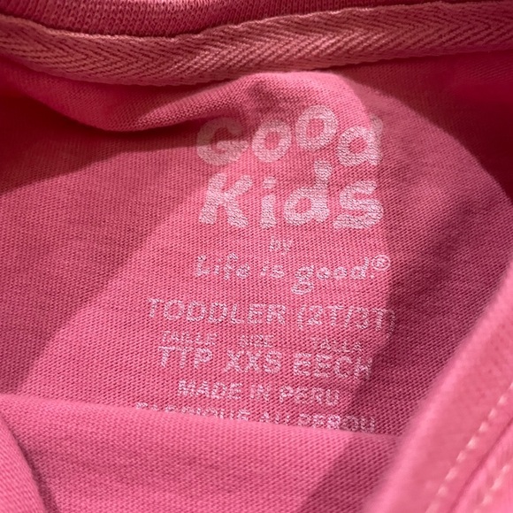 Life is good play list 🎶 😃 short sleeve shirt 2T/3T - Picture 3 of 4